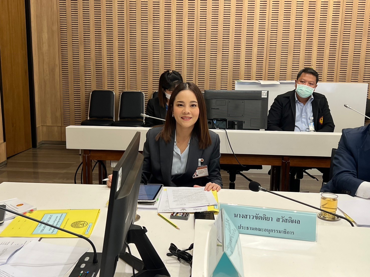 ภาพการประชุมคณะอนุกรรมาธิการศึกษากลั่่นกรองเรื่องร้องเรียนและสภาพปํญหาการคุ้มครองผู้บริโภค ครัั้งที่ 06 วันพฤหัสบดีที่ 15 กุมภาพันธ์ 2567 เวลา 09.30 นาฬิกา