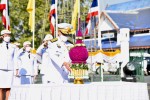 นายชวน  หลีกภัย ประธานรัฐสภาและประธานสภาผู้แทนราษฎรเป็นประธานในพิธีวางพานพุ่มประดับดอกไม้ ในนามสภาผู้แทนราษฎรถวายราชสักการะสมเด็จพระนเรศวรมหาราช  ณ พระบรมราชานุสรณ์ อำเภอดอนเจดีย์ จังห