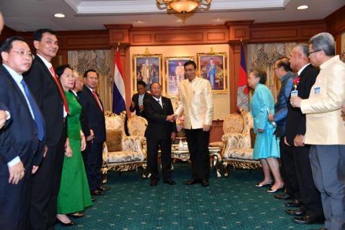 สมเด็จอัคคมหาพญาจักรี เฮง สัมริน (Samdech Akka Moha Ponhea Chakrei Heng Samrin) ประธานสภาแห่งชาติราชอาณาจักรกัมพูชา และคณะ รวม 32 คน เดินทางมาเยือนประเทศไทยอย่างเป็นทางการในฐานะแขกของสภานิติบัญญัติแห่งชาติ