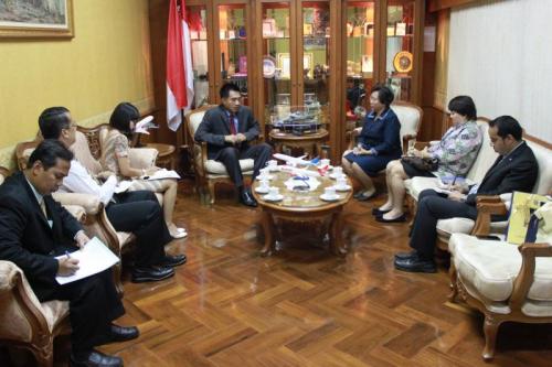 การเยี่ยมคารวะ นายลุตฟี ราอุฟ (H.E. Mr. Lutfi Rauf) เอกอัครราชทูตอินโดนีเซียประจำประเทศไทย