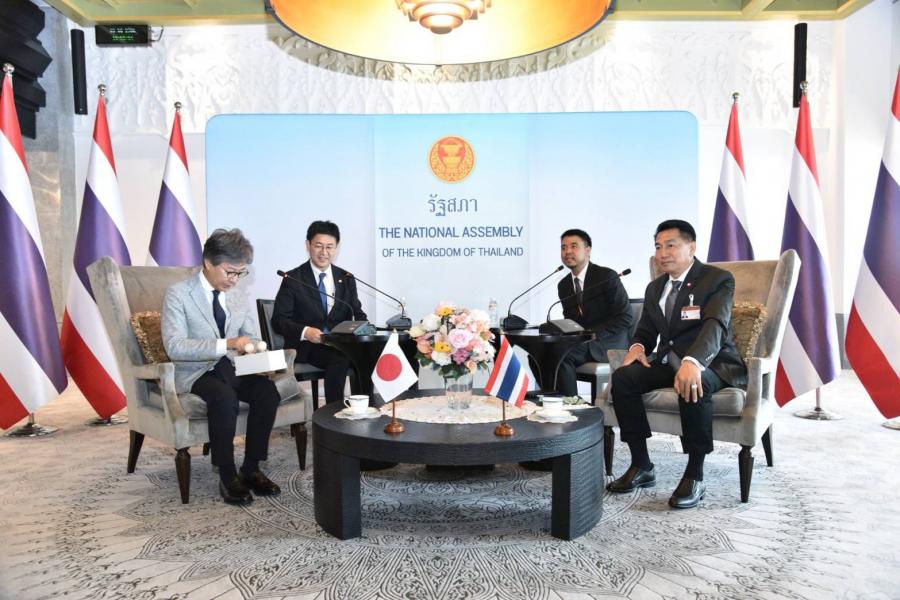 タイ・日本両国の国会衆議院の関係強化に向けて、タイ衆議院第二副議長は、日本の立憲民主党国会対策委員会の委員長一行による表敬訪問を受けました。
